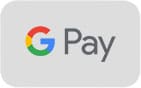 A gray background with the google pay logo.