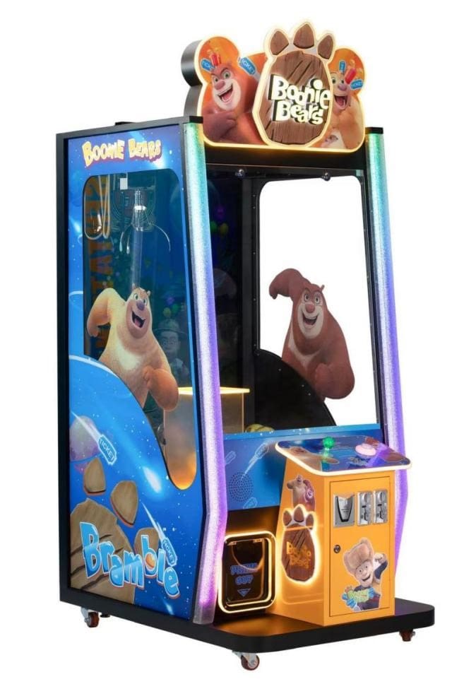 A bear in the big jump game machine